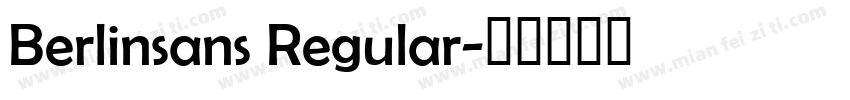 Berlinsans Regular字体转换